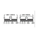 ABB Stotz S&J TM-S100/24-48P Steuer/Sicherungstrafo Einphasig, 100VA, Sek. 24-48V AC