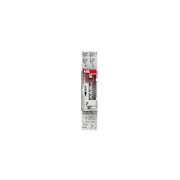 ABB Stotz S&J AD1NO-15m Analoge Zeitschaltuhr Tagesprogramm 15-min-Takt, 1 Schließer