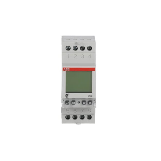ABB Stotz S&J DW2 Wochenzeitschaltuhr 2 Kanäle Bluetooth Programmierung per App