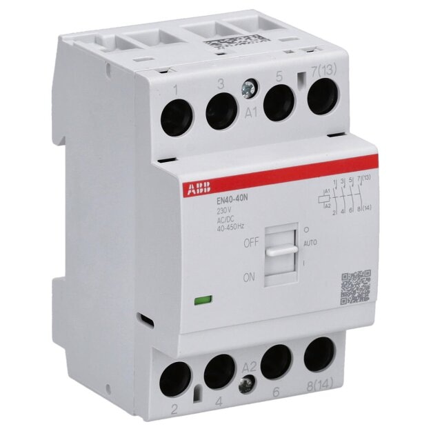 ABB Stotz S&J EN40-40N-06 Installationsschütz 4S/0Ö, 230 V AC/DC