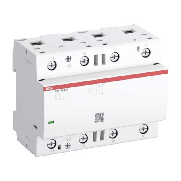 ABB Stotz S&J ESB100-40N-06 Installationsschütz 4S/0Ö, 230 V AC/DC