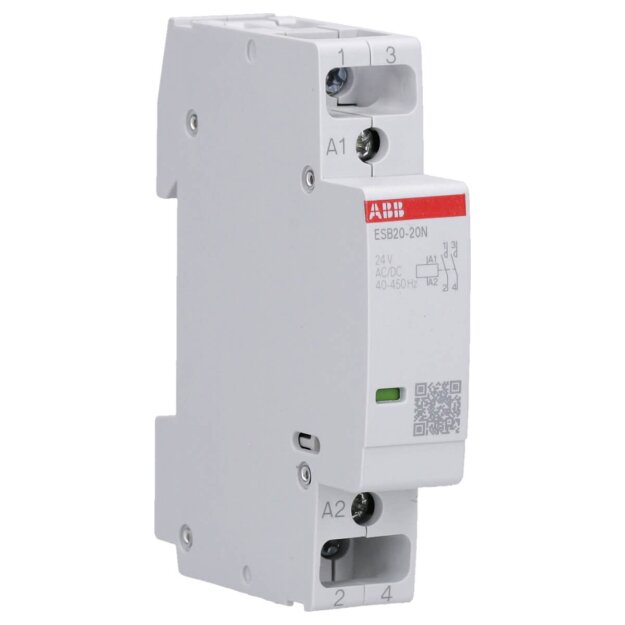 ABB Stotz S&J ESB20-20N-01 Installationsschütz 20 A, 2S/0Ö, 24 V AC/DC