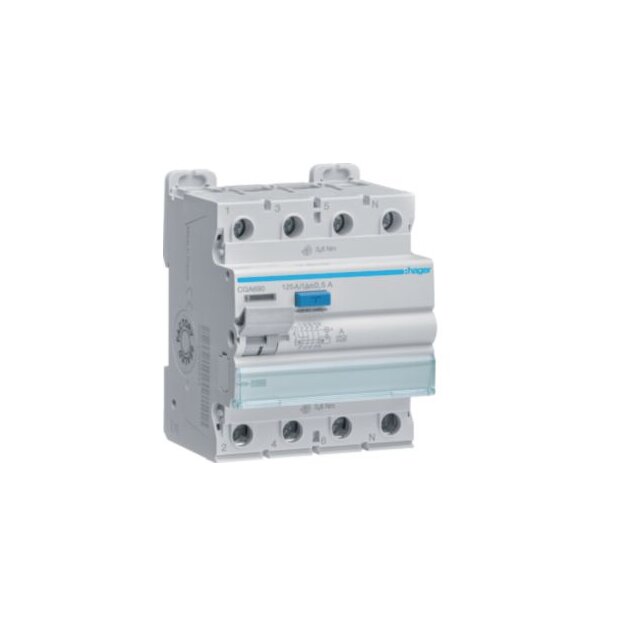 Hager CGA690 Fehlerstromschutzschalter 4 polig 10kA 125A 500mA Typ A
