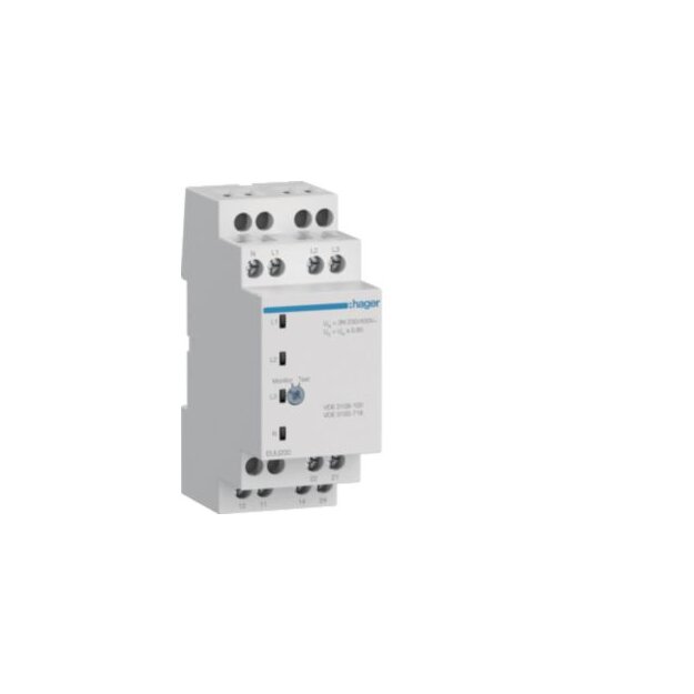 Hager EUU200 Kontrollrelais Unterspannung VDE 1P+N/3P+N 2 Wechsler