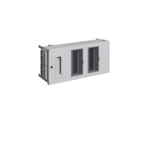 Hager KEB743M1 unibar M Abgangskasten Baugruppe3 vorbereitet mit DIN Hutschienen- Ausbau