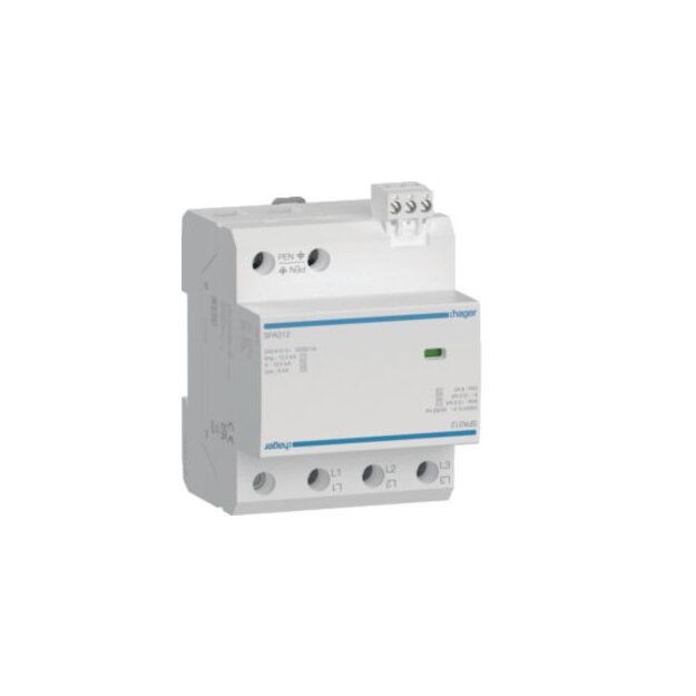 Hager SPA312 Überspannungsableiter T1+T2+T3 3P 12.5kA FM TN-C