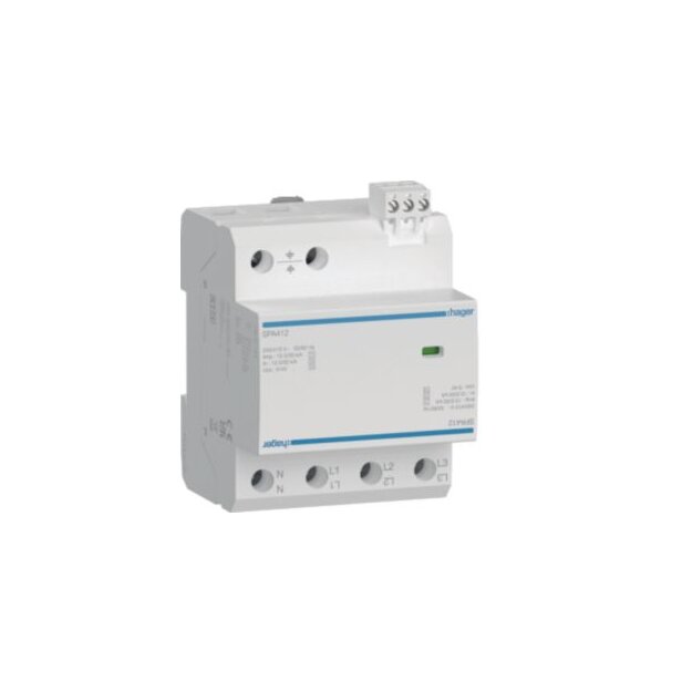 Hager SPA412 Überspannungsableiter T1+T2+T3 4P 12.5kA FM TNS/TT