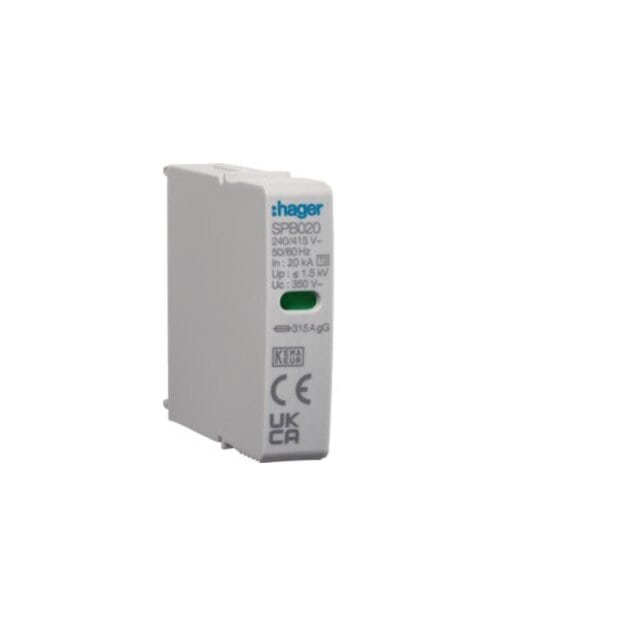 Hager SPB020 Steckmodul 1P T2 L-N SPB420