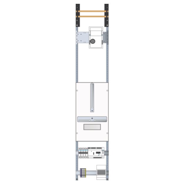 Hager UF51WPV1 WandlerPVFeld universalNMCCB 125A mit Motorantrieb SG-Platz NA Schutz