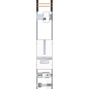 Hager UF51WPV2 WandlerPVFeld universalNMCCB 250A mit Motorantrieb SG-Platz NA Schutz