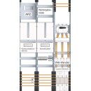Hager UF53W4 Wandler- und Messfeld universalNNAR NH1 SUT...