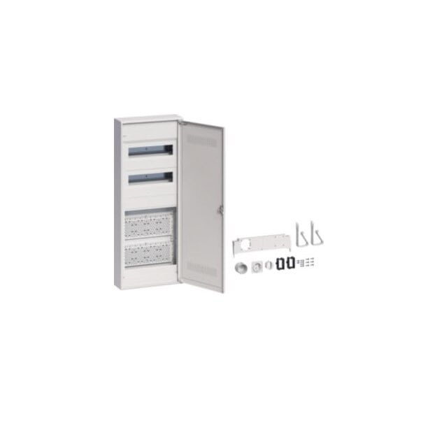 Hager VA602WWH Hybrid volta Aufputz 24PLE 2 Montageplatten Steckdose und Kunststofftür