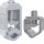 Hager ZAY69915 Satz V-/Doppel-V-Klemmen für HAK Set aus 2 V-Klemmen und 3 Doppel-V-Klemmen