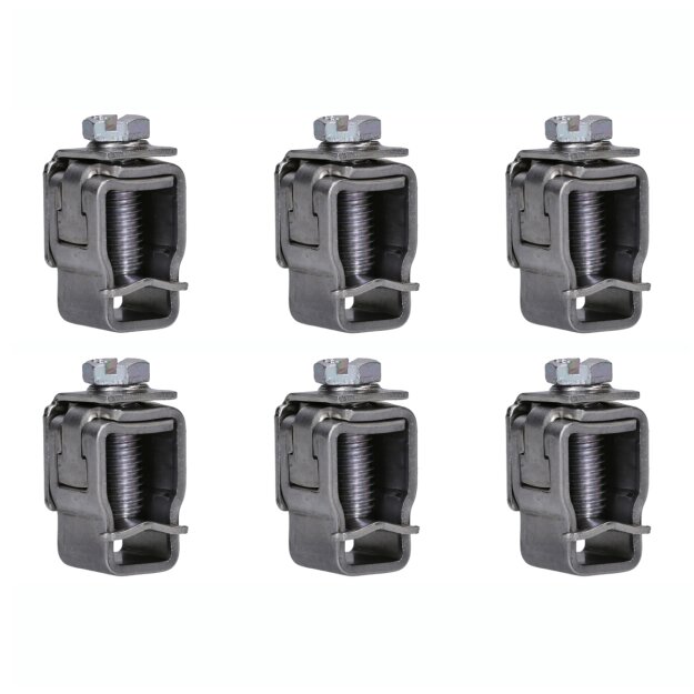 Hager ZAY95183 Abgangsklemmen für HAK K3/K4 Set aus 6 Flachrahmenklemmen