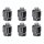 Hager ZAY95183 Abgangsklemmen für HAK K3/K4 Set aus 6 Flachrahmenklemmen