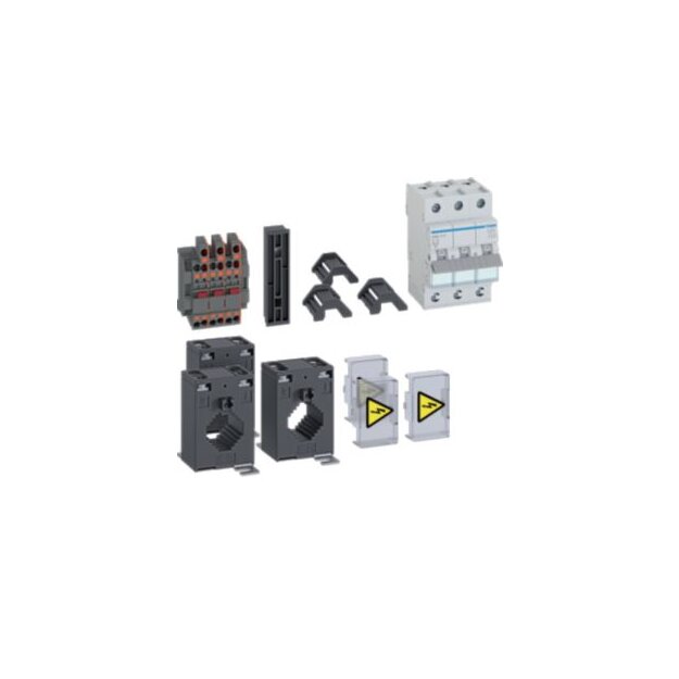 Hager ZY1255LM Bestückungspaketfür LM-Anwendung 125/5A Wandler LS-Schalter 3-pol. B 10AWandlerkl.