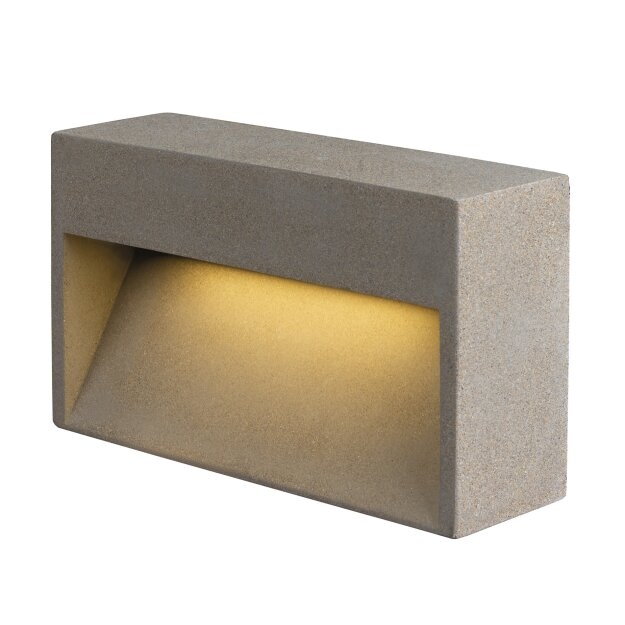 SLV 1006405 Concreto L WL Wandaufbauleuchte grau 12W 570lm 3000K