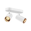 SLV 1006426 Asto Tube Deckenaufbauleuchte zylindrisch GU10 2x max. 10 W weiß
