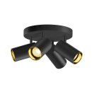 SLV 1006429 Asto Tube Deckenaufbauleuchte zylindrisch GU10 4x max. 10 W schwarz