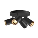 SLV 1006429 Asto Tube Deckenaufbauleuchte zylindrisch GU10 4x max. 10 W schwarz