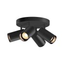 SLV 1006429 Asto Tube Deckenaufbauleuchte zylindrisch GU10 4x max. 10 W schwarz