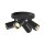 SLV 1006429 Asto Tube Deckenaufbauleuchte zylindrisch GU10 4x max. 10 W schwarz