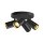 SLV 1006429 Asto Tube Deckenaufbauleuchte zylindrisch GU10 4x max. 10 W schwarz