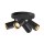 SLV 1006429 Asto Tube Deckenaufbauleuchte zylindrisch GU10 4x max. 10 W schwarz