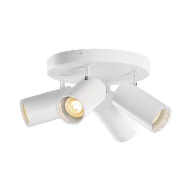 SLV 1006430 Asto Tube Deckenaufbauleuchte zylindrisch GU10 4x max. 10 W weiß