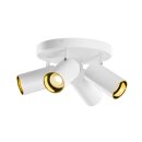 SLV 1006430 Asto Tube Deckenaufbauleuchte zylindrisch GU10 4x max. 10 W weiß
