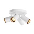 SLV 1006430 Asto Tube Deckenaufbauleuchte zylindrisch GU10 4x max. 10 W weiß