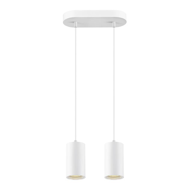 SLV 1006434 Asto Tube Pendelleuchte GU10 Pendellänge 250 cm 2x max. 10 W weiß