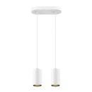 SLV 1006434 Asto Tube Pendelleuchte GU10 Pendellänge 250 cm 2x max. 10 W weiß