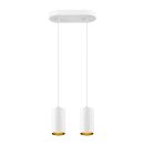SLV 1006434 Asto Tube Pendelleuchte GU10 Pendellänge 250 cm 2x max. 10 W weiß
