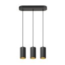 SLV 1006435 Asto Tube Pendelleuchte GU10 Pendellänge 250 cm 3x max. 10 W schwarz