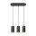 SLV 1006435 Asto Tube Pendelleuchte GU10 Pendellänge 250 cm 3x max. 10 W schwarz