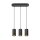 SLV 1006435 Asto Tube Pendelleuchte GU10 Pendellänge 250 cm 3x max. 10 W schwarz