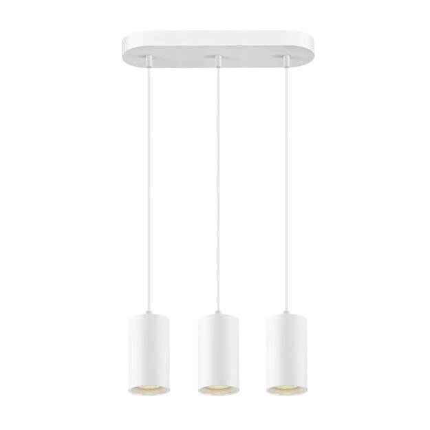SLV 1006436 Asto Tube Pendelleuchte GU10 Pendellänge 250 cm 3x max. 10 W weiß