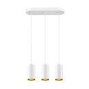 SLV 1006436 Asto Tube Pendelleuchte GU10 Pendellänge 250 cm 3x max. 10 W weiß