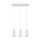 SLV 1006436 Asto Tube Pendelleuchte GU10 Pendellänge 250 cm 3x max. 10 W weiß