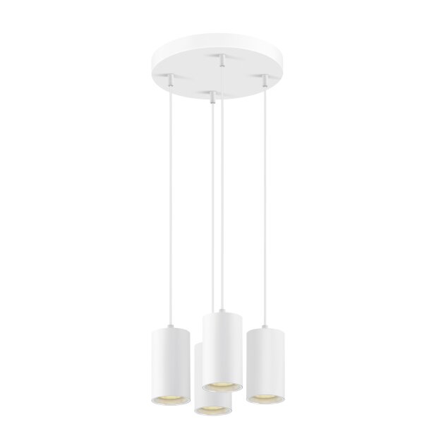 SLV 1006438 Asto Tube Pendelleuchte GU10 Pendellänge 250 cm 4x max. 10 W weiß