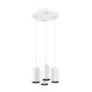 SLV 1006438 Asto Tube Pendelleuchte GU10 Pendellänge 250 cm 4x max. 10 W weiß