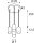 SLV 1006438 Asto Tube Pendelleuchte GU10 Pendellänge 250 cm 4x max. 10 W weiß