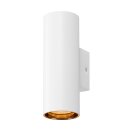 SLV 1006444 Asto Tube Wandaufbauleuchte zylindrisch GU10 2x max. 10 W weiß