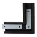 SLV 1006575 L-Verbinder mechanisch 48V Track für Aufbauschiene standard links schwarz
