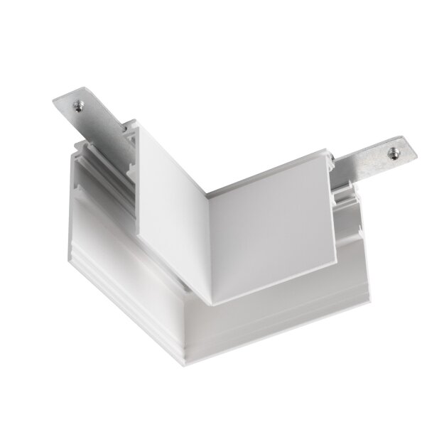 SLV 1006582 L-Verbinder mechanisch 48V Track für Aufbauschiene tief links weiß