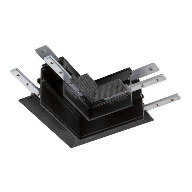 SLV 1006587 L-Verbinder 48V Track für Einbauschiene tief links schwarz
