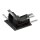 SLV 1006587 L-Verbinder 48V Track für Einbauschiene tief links schwarz