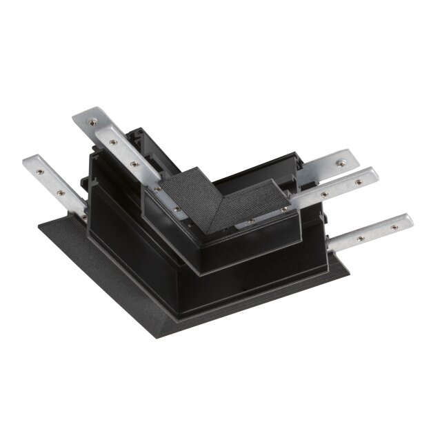 SLV 1006589 L-Verbinder mechanisch 48V Track für Einbauschiene tief rechts schwarz
