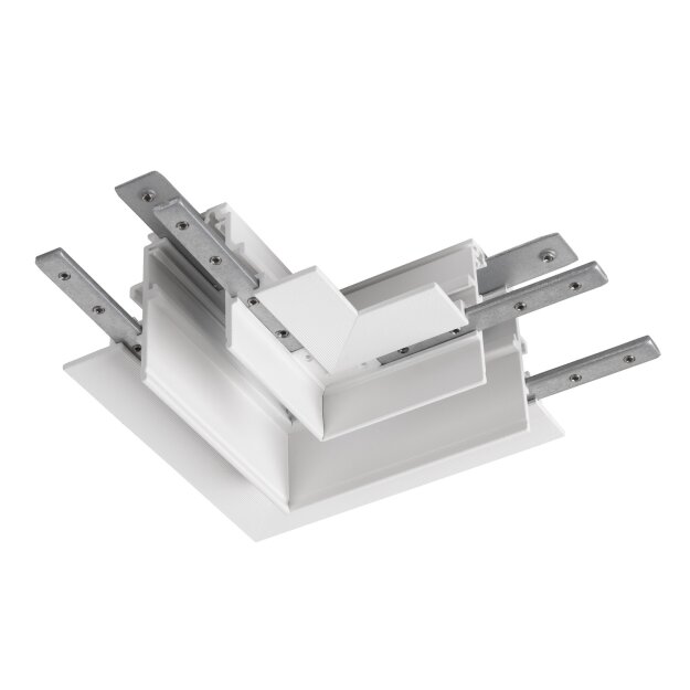 SLV 1006590 L-Verbinder mechanisch 48V Track für Einbauschiene tief rechts weiß